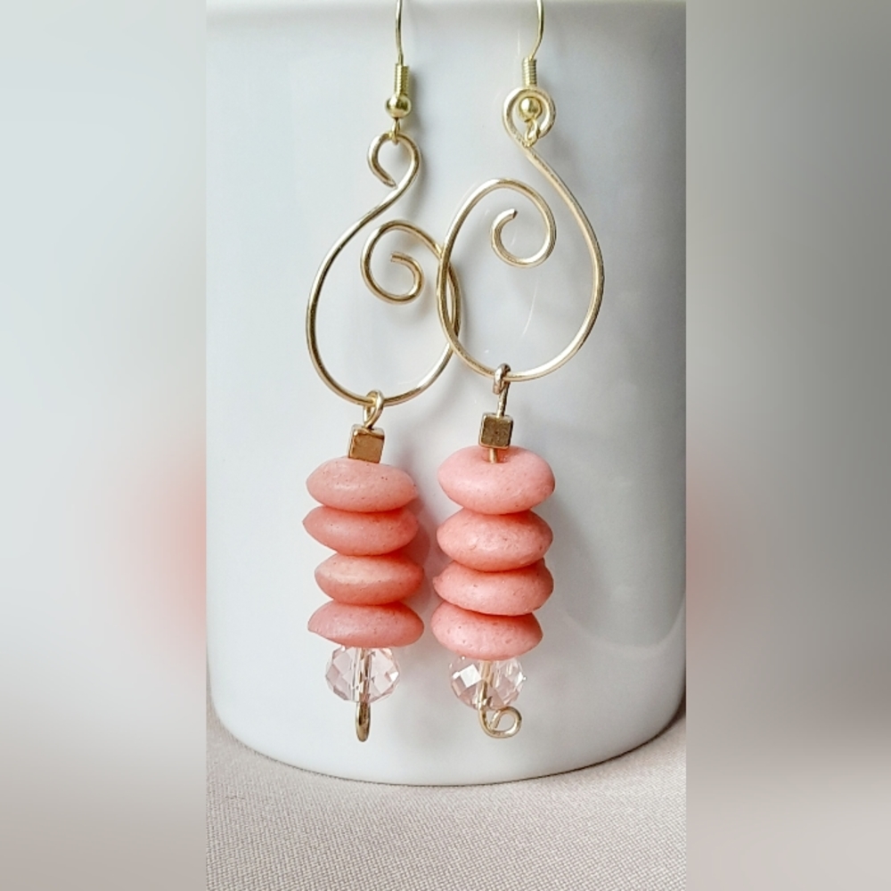 New handmade beaded earrings